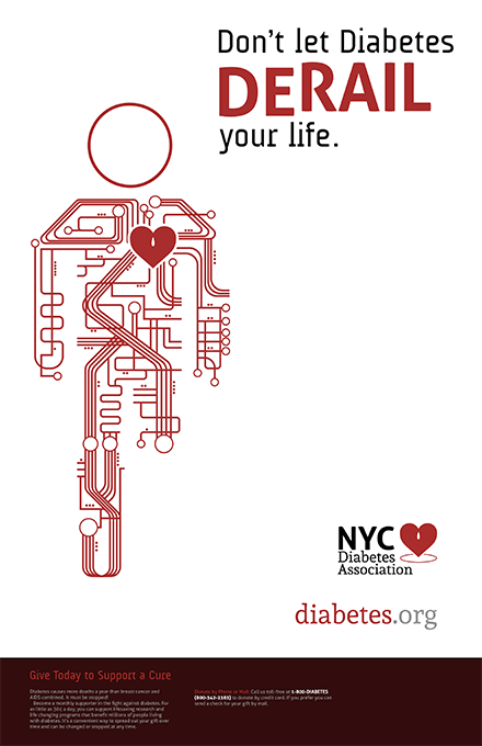 Diabetes NYC Poster Original White Background