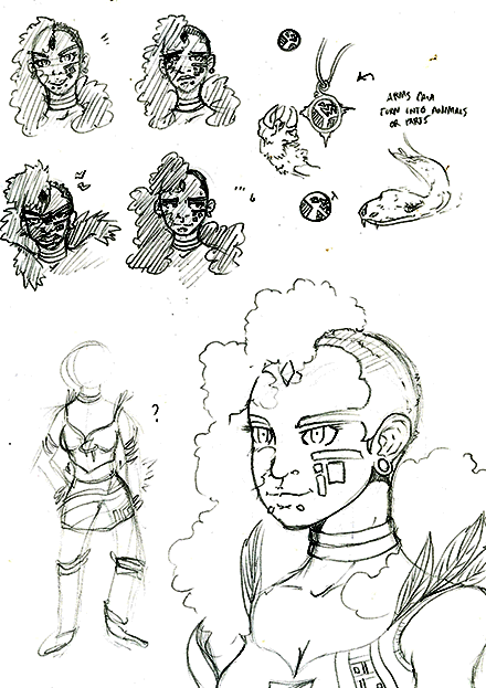 Gunnarr  Game Concept Character Sketch Six