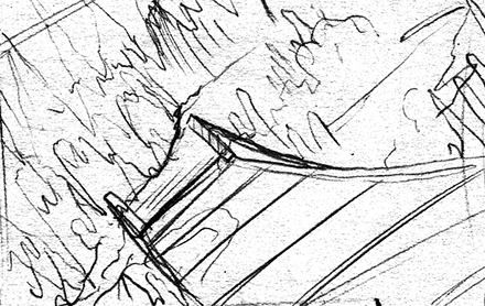 Meteor Falls Concept Sketch Background Thumbnail Two